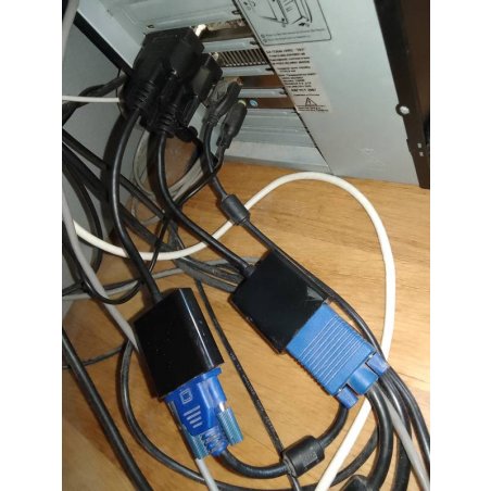 Переходник DVI-D-VGA Cablexpert A-DVID-VGAF-01, 25M/15F, длина кабеля 0,2м, черный, пакет