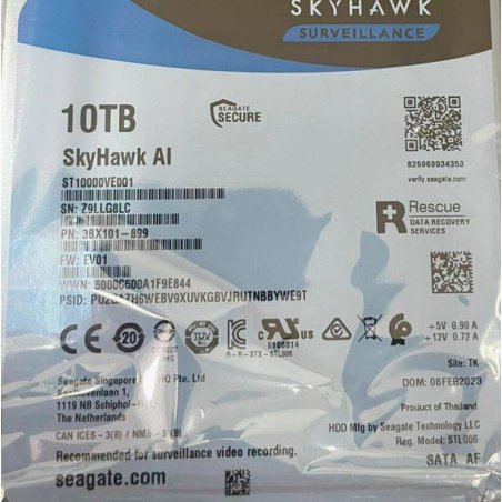 Жесткий диск Seagate SATA 10Tb 7200RPM 6Gb/S 256MB ST10000VE001