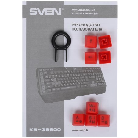 Клавиатура проводная игровая SVEN KB-G9600 (USB, 120 кл, ПО, RGb-подсветка)