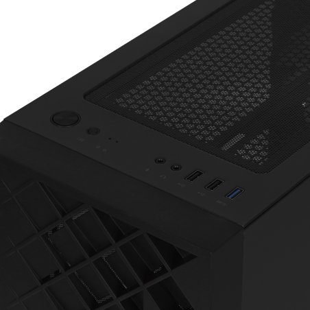 Компьютерный корпус Azza Spectra черный без БП ATX 7x120мм 2x140мм 2xUSB 2.0 1xUSB 3.0 audio bott PSU