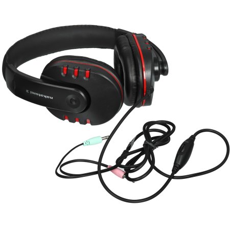 Гарнитура Nakatomi HS-T50MV черный (c рег. громкости)