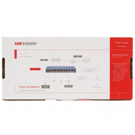 Коммутатор Hikvision DS-3E2318P, 16×1 Гбит/с PoE+ + 2×1 Гбит/с SFP, управляемый