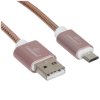 Кабель USB2.0 Cablexpert CC-G-mUSB02Cu-1M, AM/microB, серия Gold, длина 1м, золото, блистер