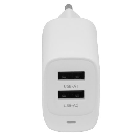 Сетевое зарядное устройство HOCO C80A Rapido 1xUSB + 1xUSB-C, 3.1A, 20W, белый