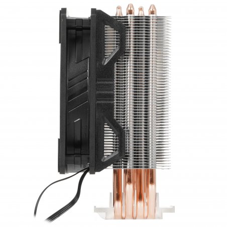 Кулер для процессора Cooler Master Hyper 212 ARGB черный, 120 мм, алюминий/медь, 1800 об/мин, 27 дБ, 4 pin, 150 Вт, 157 мм