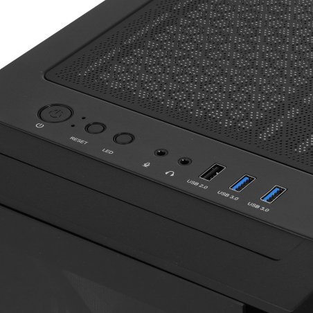 Компьютерный корпус Montech AIR 1000 LITE черный без БП ATX 1x120мм 3x140мм 2xUSB3.0 1xUSB3.1 audio bott PSU