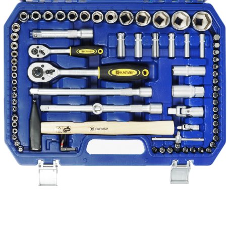 Универсальный набор КАЛИБР УНСМ-99 слесарно-монтажный 99 предметов