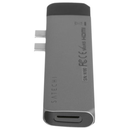 Хаб USB Satechi Aluminum Pro Hub with Ethernet для 2016/2017 MacBook Pro 13” и 15”. серый космос.