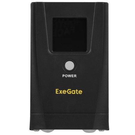 Источник бесперебойного питания ExeGate SpecialPro Smart LLB-1000.LCD.AVR.1SH.2C13.RJ.USB 1000VA/550W, LCD, AVR, 1*Schuko+2*C13, RJ45/11,USB, металлический корпус, черный