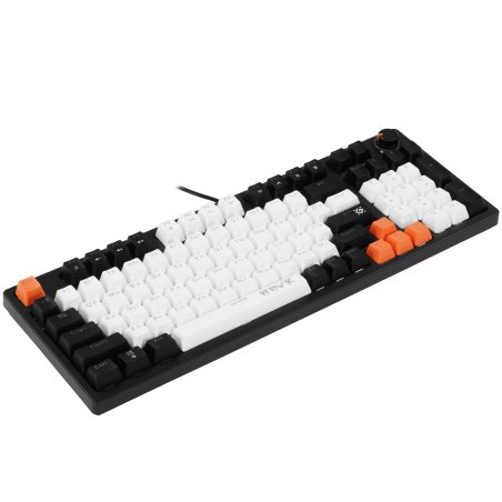 Клавиатура проводная Defender Hawk GK-418, USB, черный/белый