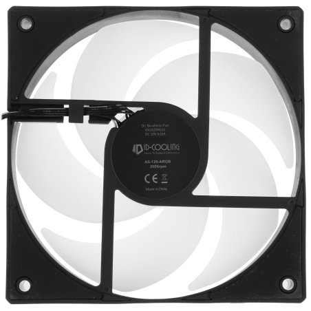 Вентилятор для корпуса ID-COOLING AS-120-ARGb-K черный 120мм 2000rpm 27.2db 4-pin