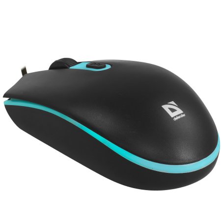 Мышь проводная Defender Dot MB-986 черный, 1600 dpi, USB, кнопки - 4