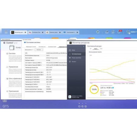Сетевое хранилище NAS Qnap Original TS-462-4G 4-bay настольный Celeron N4505