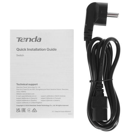 Коммутатор управляемый PoE Tenda TEG2220P-16-250W, 18 портов, 18x1 Gbит/с, SFP 2x1 Gbит/с, PoE 16x30Вт (до 230Вт)