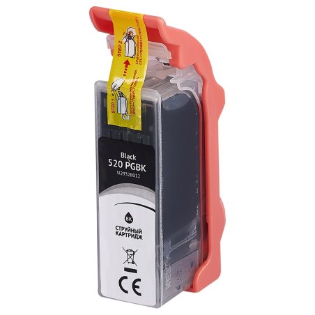 Картридж струйный Sakura 2932B004 (520 PG Black) для Canon, черный, 16 мл., 340 к.