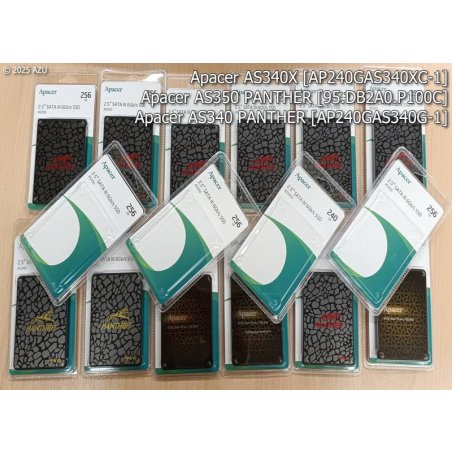 Накопитель SSD Apacer AS340X, 480Gb, 2.5", SATA III, R/W 550/520
