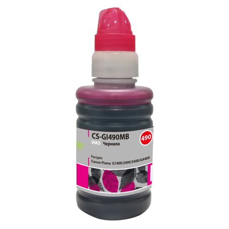 Чернила Cactus CS-GI490MB пурпурный100мл для Canon Pixma G1400/G2400/G3400