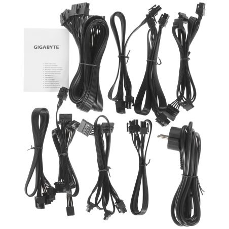 Блок питания Gigabyte P750GM (GP-P750GM), 750Вт, 80 PLUS Gold, 120мм, модульный, черный