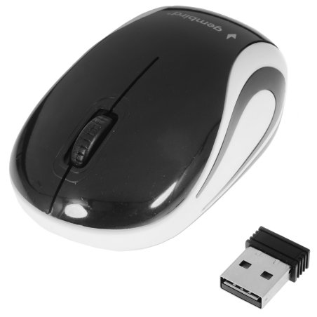 Мышь беспроводная Gembird MUSW-610 черный, 1200 dpi, радиоканал, USB, кнопки - 3