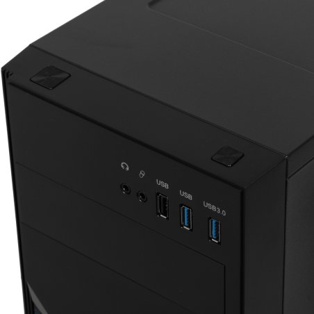 Компьютерный корпус Miditower ExeGate XP-333U Black, ATX, (без БП), 1*USB/2*USB 3.0, Audio