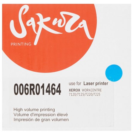 Картридж лазерный Sakura 006R01464 для Xerox WorkCentre 7120/7125, WC 7220/7225, голубой, 15 000 к.