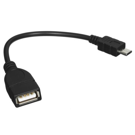 Кабель USB Rexant OTG micro USB на USB шнур 0.15 м черный