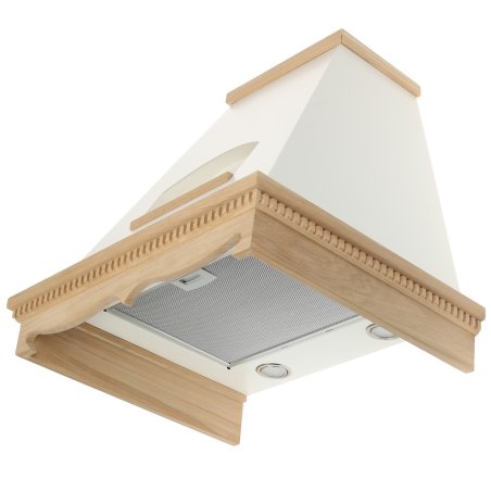 Вытяжка каминная Elikor Бельведер 60П-650-П3Д бежевый/дуб, 60 см, 650 куб. м/ч, 60 дБ
