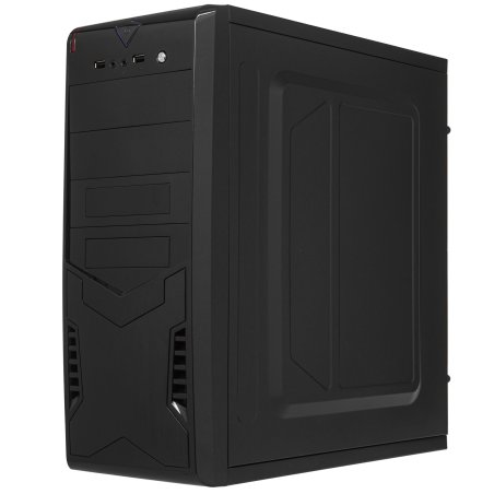 Компьютерный корпус ExeGate EX280389RUS Miditower ExeGate CP-604 Black, ATX, (CP500W, 80мм), 2*USB, Audio