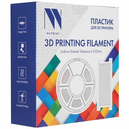 Филамент NVPrint PLA+ Sakura Pink для 3D печати диаметр 1.75мм длина 330 метров масса 1 кг
