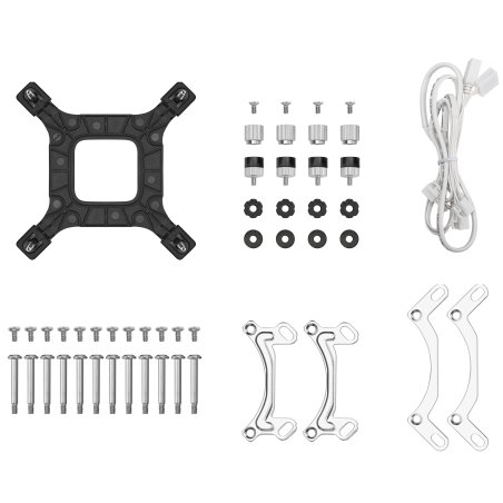 Система водяного охлаждения Deepcool LE360 PRO Wh ARGb Soc-AM5/AM4/1200/1700/1851 белый 4-pin 19-33dB Al 300W 1817gr Ret (R-LE360PRO-WHAMMC-G-1)