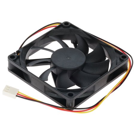 Вентилятор для корпуса Gembird D8015SM-3 черный, 80 мм, 2600 об/мин, 27 дБ, 3 pin