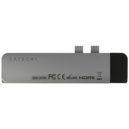 Хаб USB Satechi Aluminum Pro Hub with Ethernet для 2016/2017 MacBook Pro 13” и 15”. серый космос.
