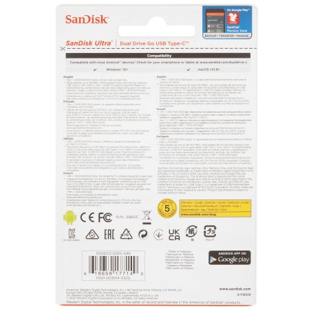 Флешка USB Sandisk USB-C 32Gb SDDDC3-032G-G46