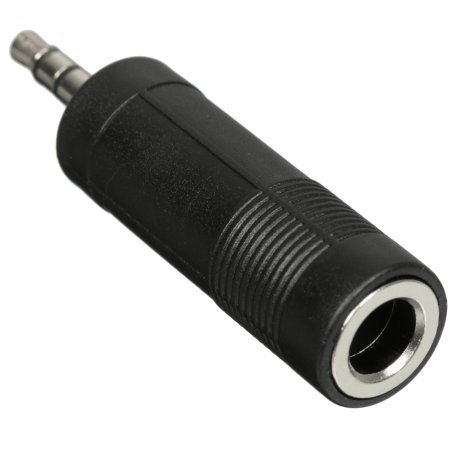 Переходник GoPower Jack 3.5мм (m)-Jack 6.3мм (f) черный Premium Zip-Lock c подвесом (1/500)