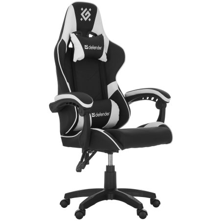 Кресло игровое Defender Companion черный/белый, класс 3, металл, PU