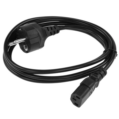 Кабель компьютер - розетка 1,5 м 220V (Европейский стандарт) VCOM/TELECOM