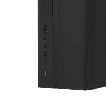 Компьютерный корпус Desktop ExeGate MI-207U (mini-ITX/mATX, без БП, 2*USB+1*USB 3.0, аудио, черный)