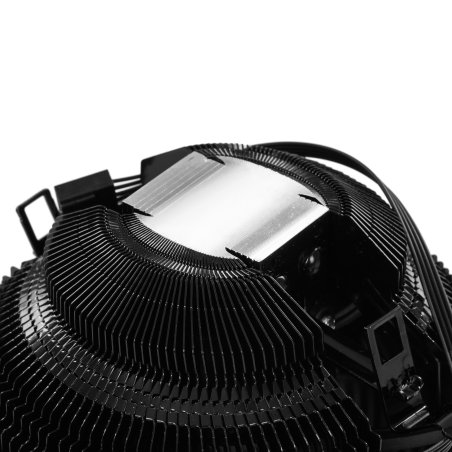 Кулер для процессора Crown CM-1150PWM RED v2 черный, 105 мм, алюминий, 1800 об/мин, 26.3 дБ, 4 pin, 115 Вт, 70 мм