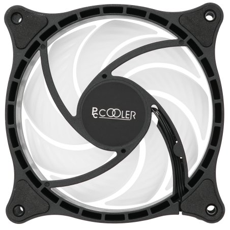 Вентилятор для корпуса PcCooler F3 T120 ARGb 120х120x25 черный 4-pin 21.6дБ (F3-T120BKAM1-GL) Ret