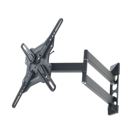 Кронштейн для телевизоров Kromax OPTIMA-406 grey22"-65", max 40 кг, настенный, наклон +5°-15°, поворот 180°, от стены 60-506 мм, VESA 400x400