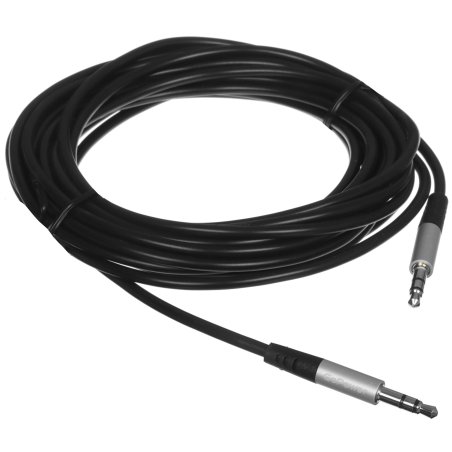 Кабель AUX GoPower Jack 3.5мм (m)-Jack 3.5мм (m) 5м ПВХ черный Premium Zip-Lock c подвесом (1/50)