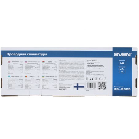 Клавиатура проводная Sven KB-S305 черная USB