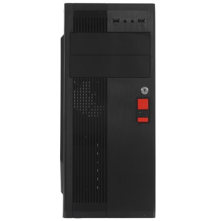 Компьютерный корпус Miditower ExeGate UN-605B-UN600 (ATX, БП UN600 с вент. 12см, 2*USB, аудио, блокировка, черный)