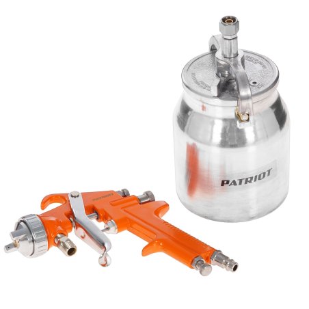 Краскораспылитель Patriot HVLP 1.8B 100л/мин соп.:1.8мм бак:1л