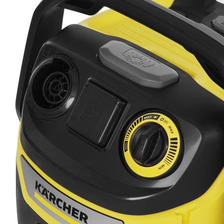 Строительный пылесос Karcher WD 6 P S V-30/6/22/T желтый, 1300 Вт, уборка сухая/сбор воды, пылесборник мешок/контейнер, 30 л