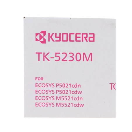 Картридж лазерный Kyocera TK-5230M (1T02R9BNL0) пурпурный для P5021cdn/cdw, P5026cdn/cdw, M5521cdn/cdw, M5526cdn/cdw 2200 стр.