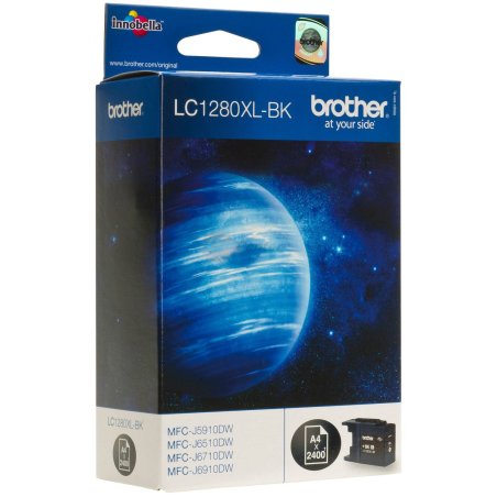 Картридж струйный Brother LC1280XLBK черный (2400 стр) для Brother MFC-J6510DW, MFC-J5910DW, MFC-J6710DW, MFC-J6910DW, MFC-J6710D