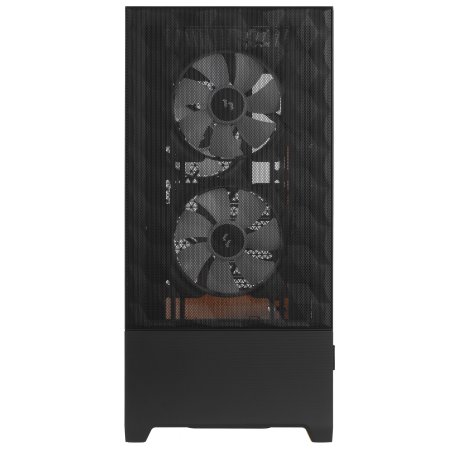 Компьютерный корпус без блока питания Fractal Design Pop Air RGb Orange Core TG Clear Tint, Midi-Tower, 3x120мм RGb, 2xUSB-A 3.2 ATX, mATX, mITX Black/Orange