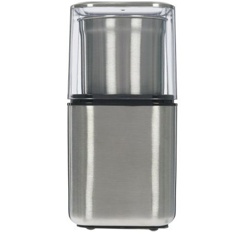 Кофемолка BRAYER BR1180, 2 ножа для мяг. и твер., 70 г.,Мощн. 200 Вт, нерж. корп, нажатием на крышку