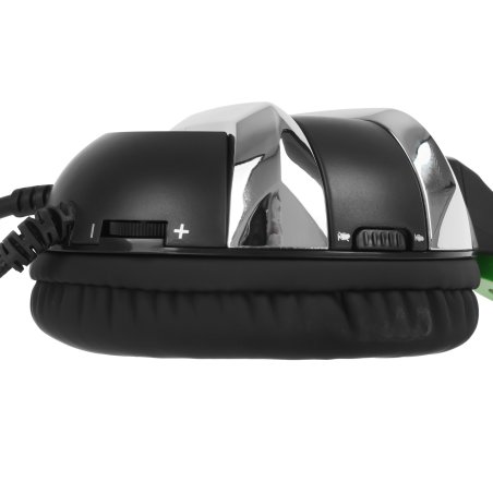 Гарнитура игровая Crown CMGH-3002 черный/зеленый